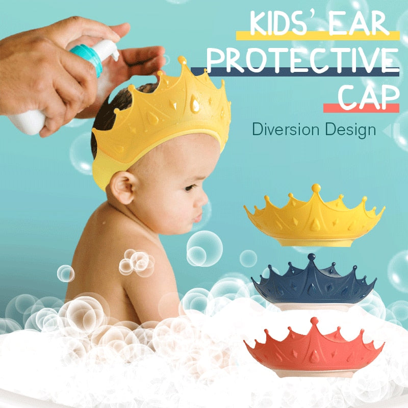 Touca protetora de banho para bebês